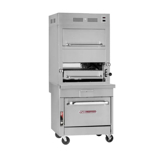 Southbend P32D-171 32” Match Infrared Broiler Natural Gas Single Deck With Warming Oven 149000 Total Btu - P32D-171