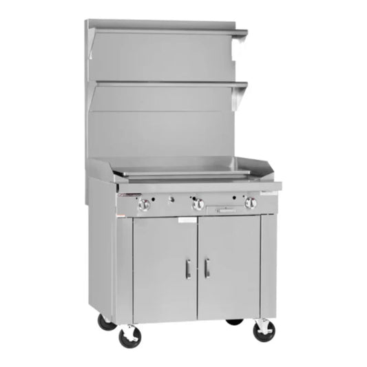 Southbend Platinum, P32D-PPP Gas, 32" Plancha With Standard Oven Base 93000 Total BTU - P32D-PPP