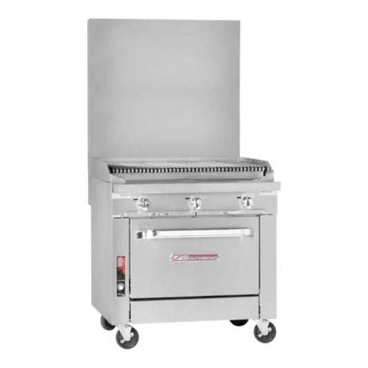 Southbend Platinum, P48A-CCCC Gas Range , 48” Charbroiler With Convection Oven, 173000 Total Btu - P48A-CCCC