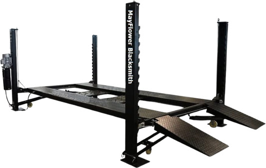 Mayflower Tools Blacksmith Heavy Duty Four Post Car Lift Extra Length and Height New - Pro8000XLH