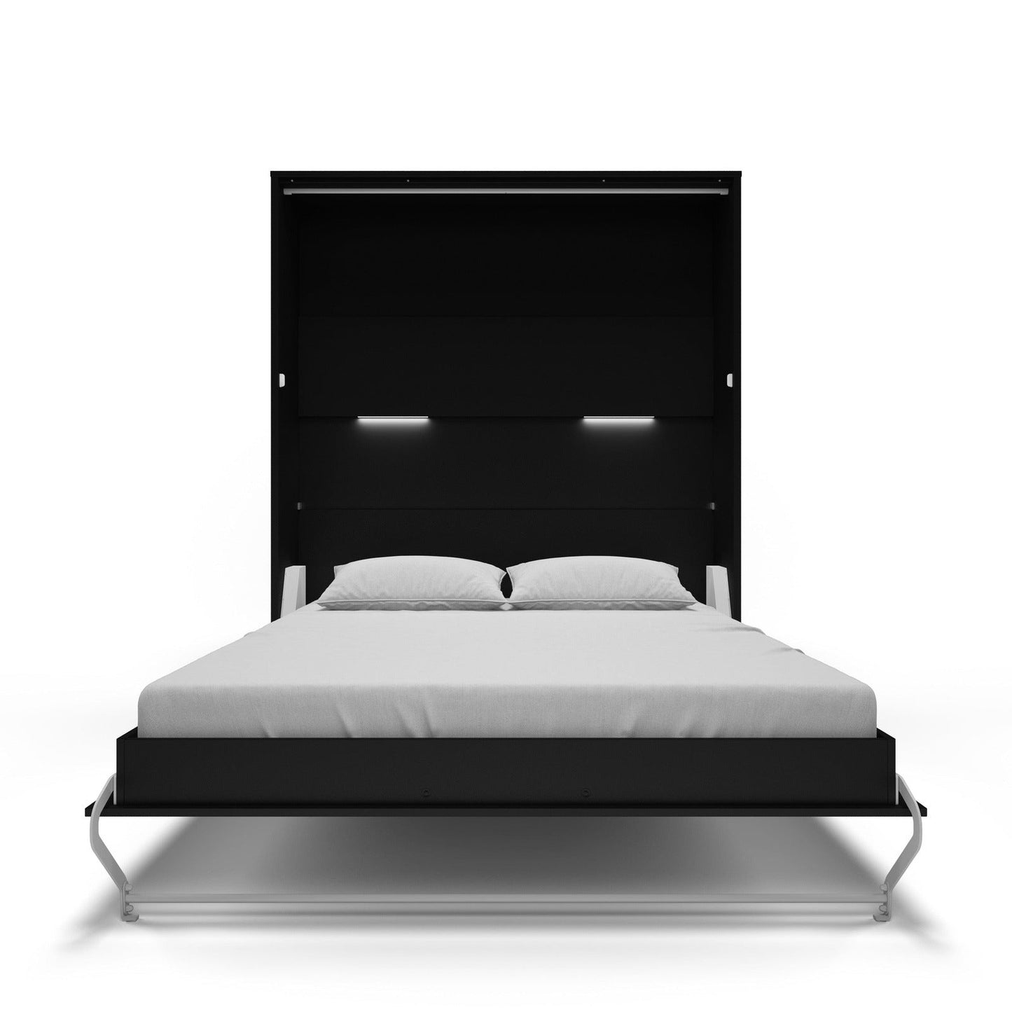 Maxima House Vertical European QUEEN size Murphy bed INVENTO, LED included - IN-14BL - Backyard Provider