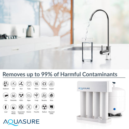 Aquasure Signature Elite | 1,000,000 Gallons Whole House Water Filter Treatment Bundle with 48,000 Grains Softener, 75 GPD Reverse Osmosis System - AS-SE1000A