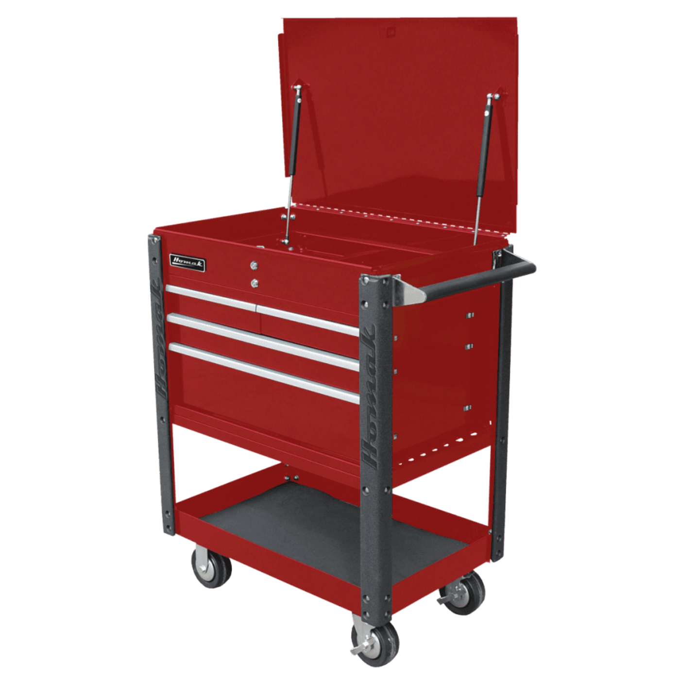 Homak 35" Professional 4 Drawer Service Cart - BK06032000