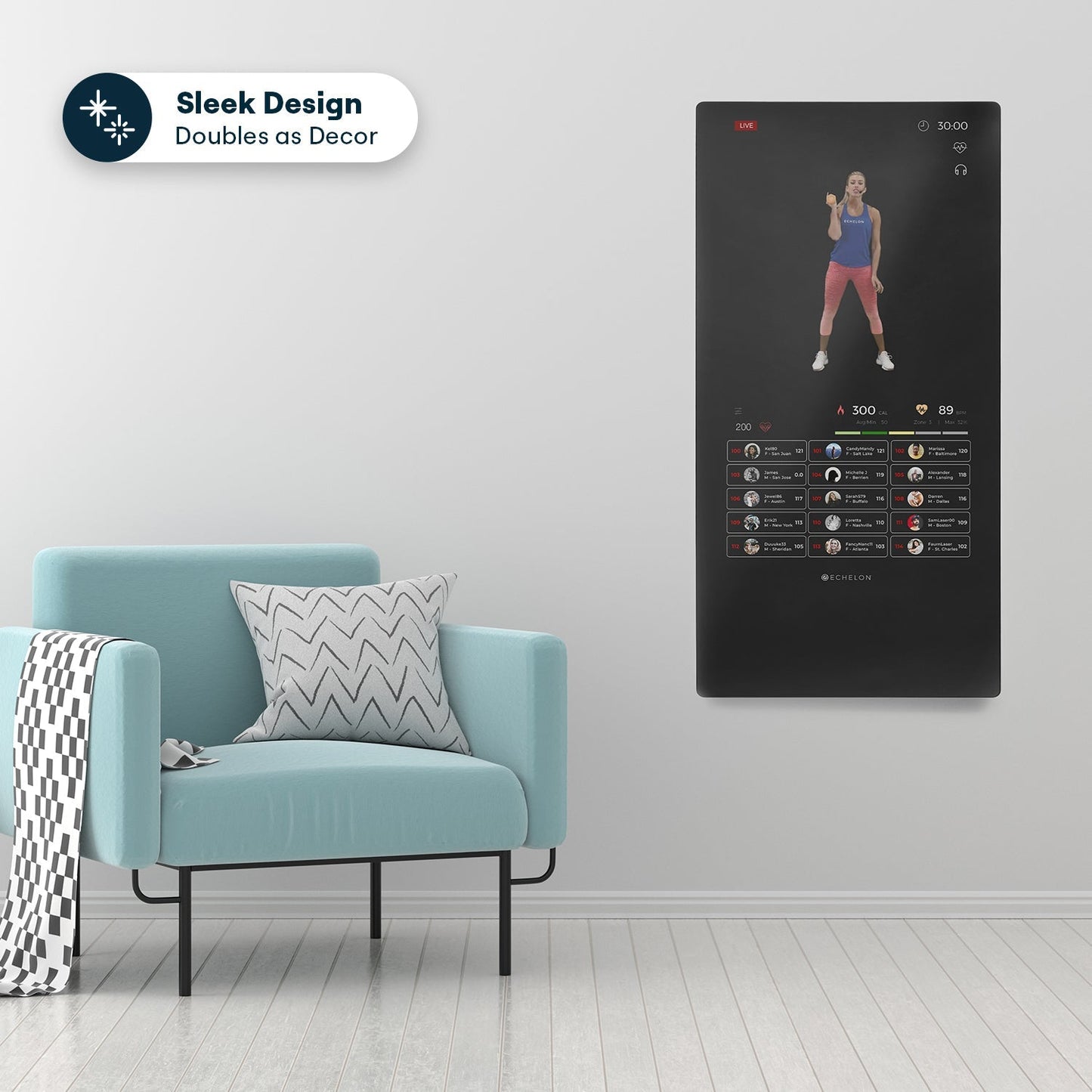 Echelon Reflect 50" Fitness Mirror - ECH-REFL02N