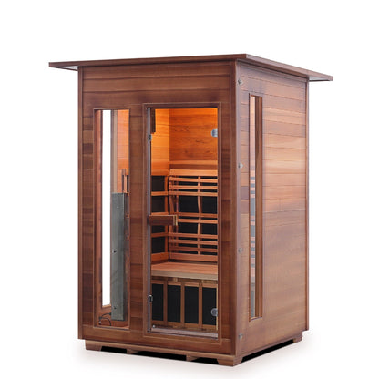 Enlighten Sauna InfraNature Rustic - 2-Person Indoor Sauna - I-17376