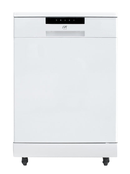 SPT 24″ Portable Stainless Steel Dishwasher – White - SD-6513W