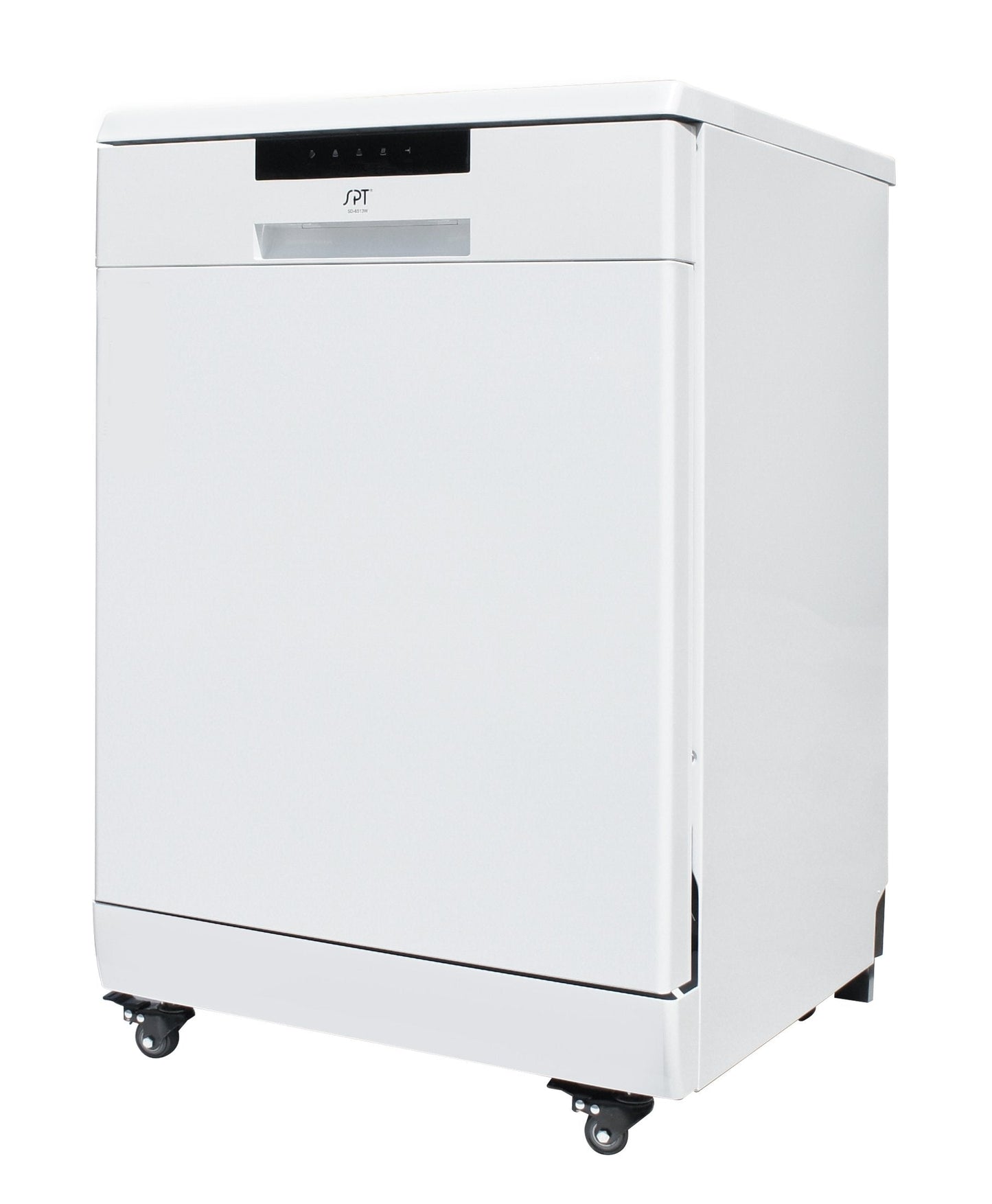 SPT 24″ Portable Stainless Steel Dishwasher – White - SD-6513W