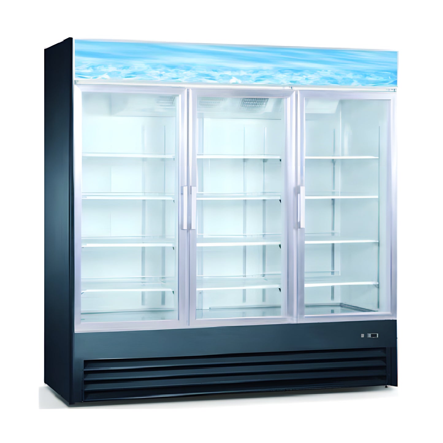 Chef AAA -  Commercial 3 Glass Door Merchandiser Refrigerator - SG1.9L3
