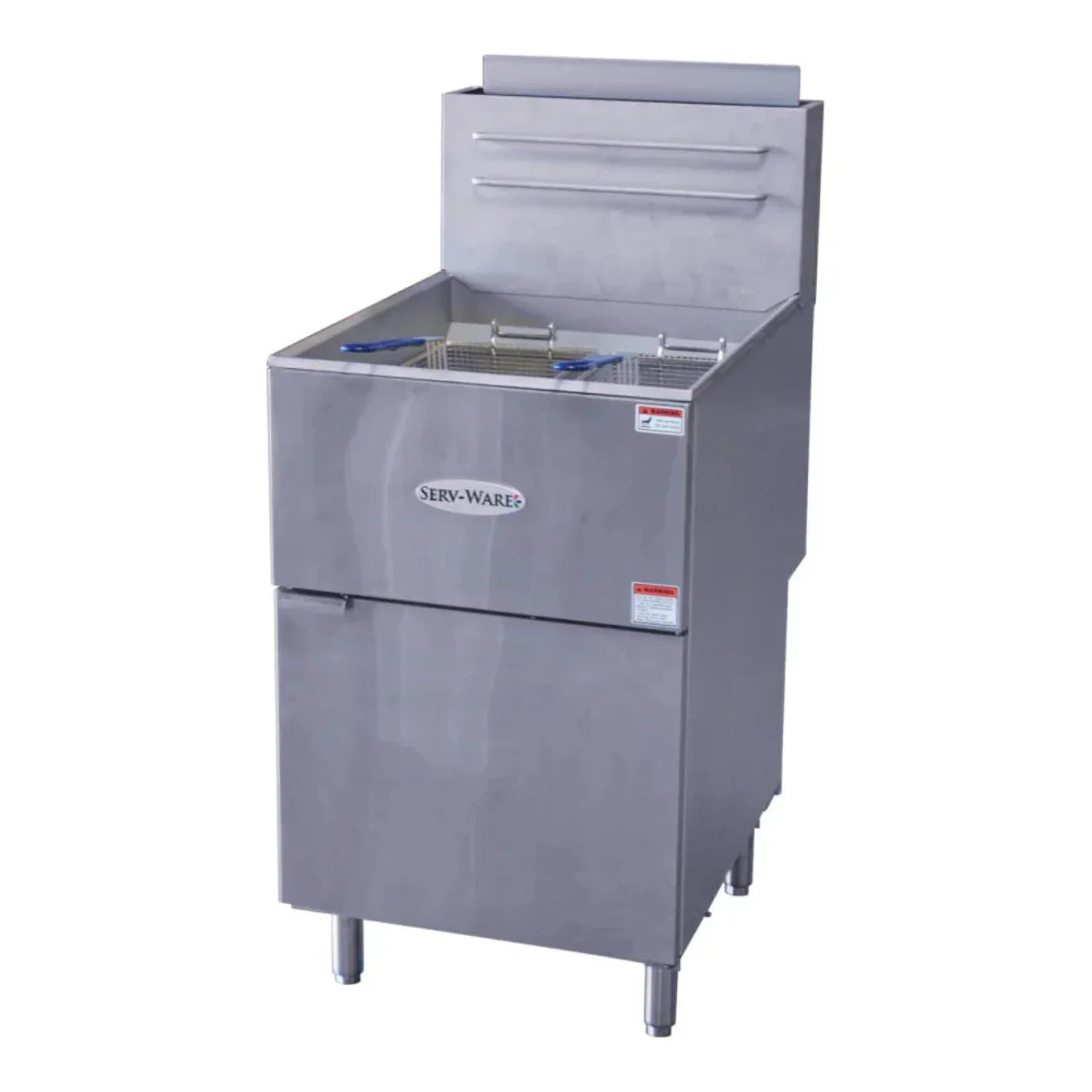 Serv-Ware SGF-70N 21" Stainless Steel 5 tube Fryer, Natural Gas, 30,000 BTU/H - SGF-70N