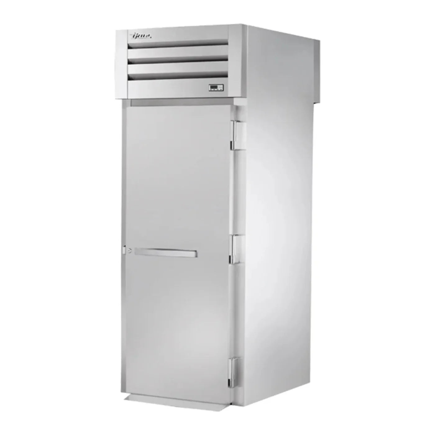 True  35" Stainless Steel and Aluminum Spec Series One Section Roll Thru Refrigerator, 2 Right Hinge Solid Door, 115v/1ph - STA1RRT89-1S-1S