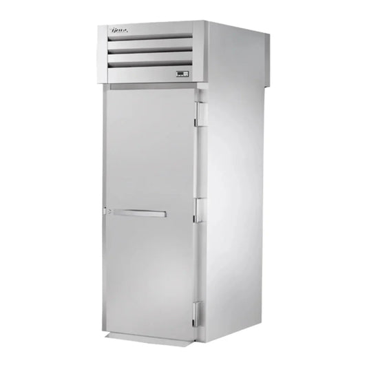 True  35" Stainless Steel and Aluminum Spec Series One Section Roll Thru Refrigerator, 2 Right Hinge Solid Door, 115v/1ph - STA1RRT89-1S-1S