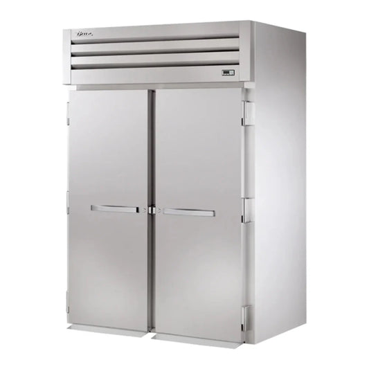 True  68"  Spec Series  Stainless Steel and Aluminum Two Section Roll In Refrigerator, (2) Left/Right Hinge Solid Doors, Silver,115v/1ph - STA2RRI-2S