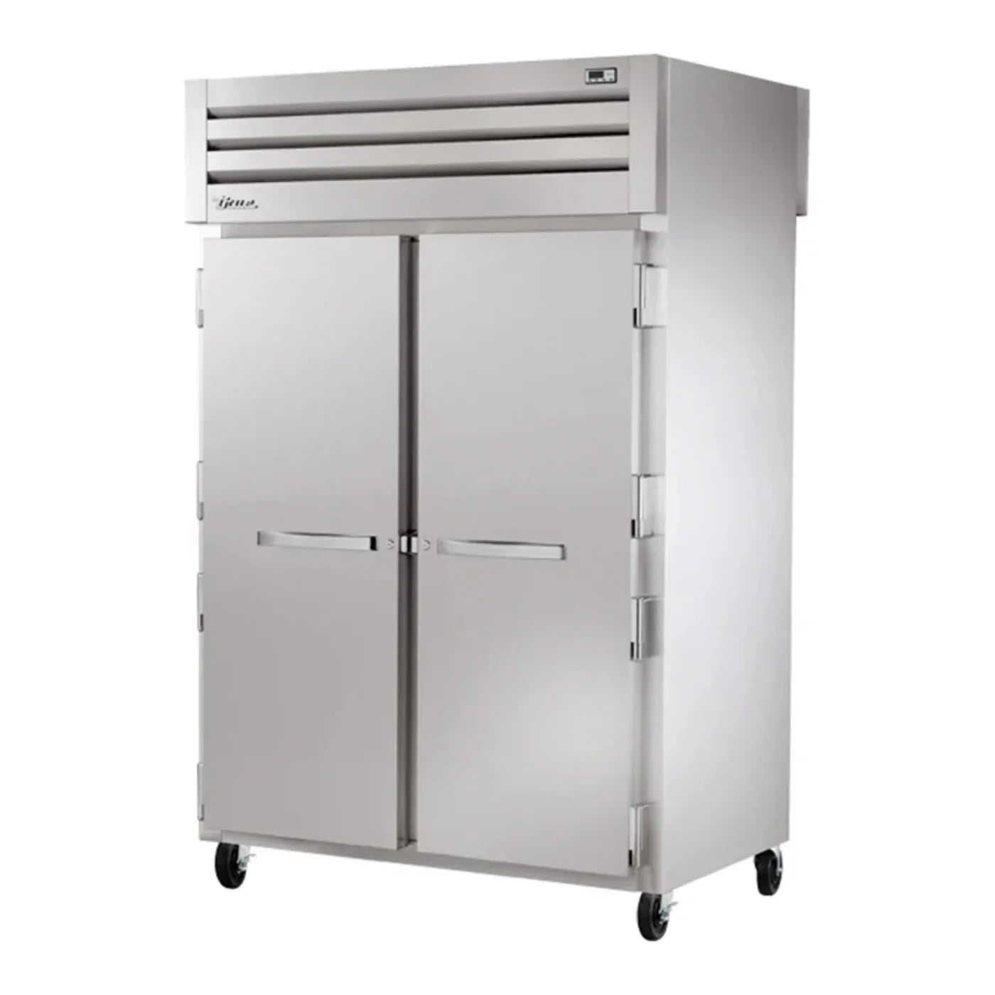 True  52 5/8" Spec Series Two Section Pass Thru Refrigerator, 4 Left/Right Hinge Solid Doors, 115v/1ph - STG2RPT-2S-2S-HC