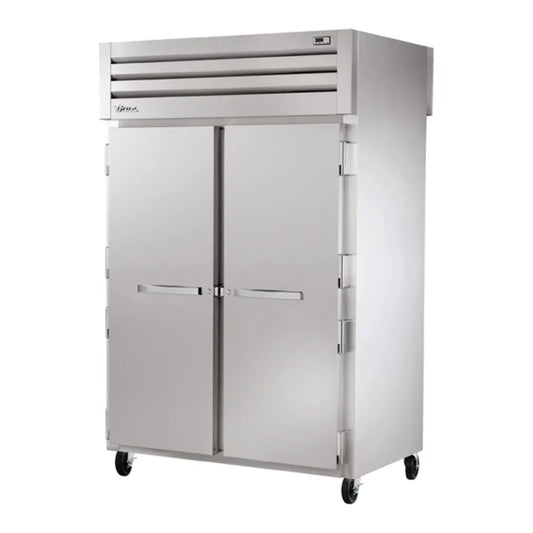 True  52 5/8" Spec Series Two Section Pass Thru Refrigerator, 4 Left/Right Hinge Solid Doors, 115v/1ph - STG2RPT-2S-2S-HC