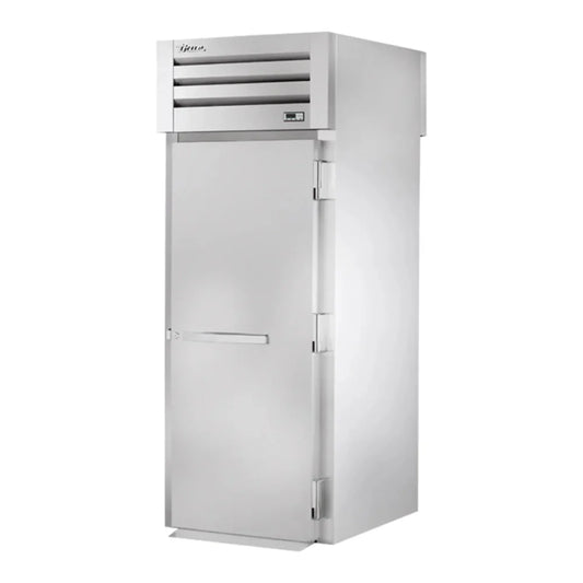 True 35" Spec Series Stainless Steel One Section Roll Through Refrigerator, 2 Right Hinge Solid Door, 115v/1ph - STR1RRT89-1S-1S
