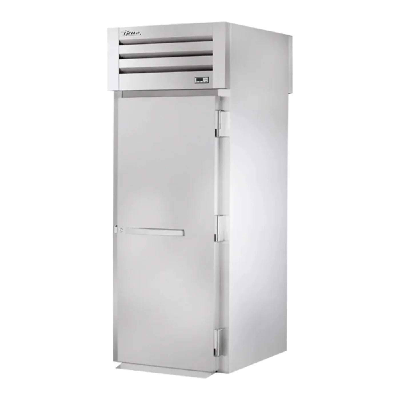 True 35" Spec Series Stainless Steel One Section Roll Through Refrigerator, 2 Right Hinge Solid Door, 115v/1ph - STR1RRT89-1S-1S