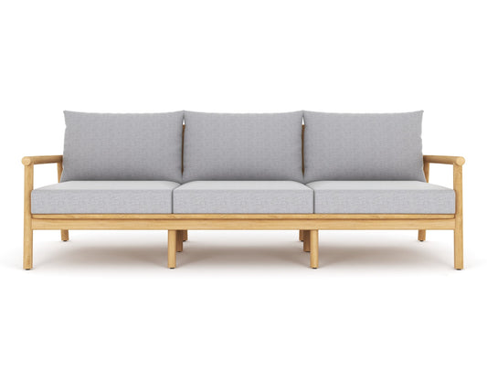 Royal Teak Collection Seville Sofa / 3-Seater Sofa with Granite Cushions - SEV3S-G