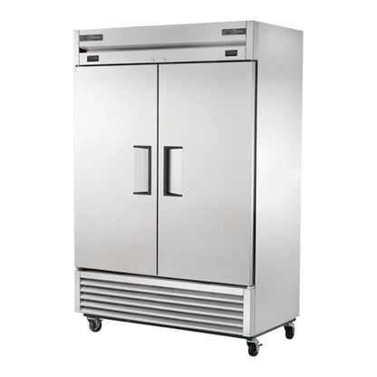 True 54 1/8" T-Series Stainless Steel and Aluminum Two Section Reach-in Refrigerator / Freezer, Silver, 115v/1ph -  T-49DT-HC
