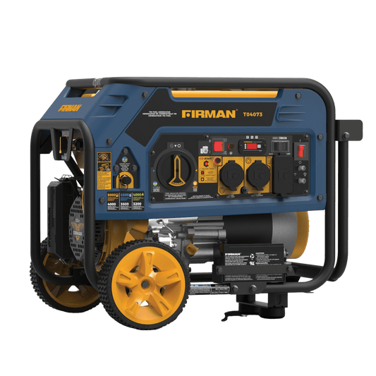 Firman T04073 4000W/5000W Electric Start Tri-Fuel Gas Propane Natural Gas Generator New T04073