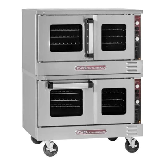 Southbend TVES/20SC 36.1" TruVection Series Stainless Steel Double Deck Full Size Electric Convection Oven, 7.5 kW, 208v/1ph - TVES/20SC