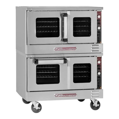 Southbend TVES/20SC 36.1" TruVection Series Stainless Steel Double Deck Full Size Electric Convection Oven, 7.5 kW, 208v/1ph - TVES/20SC