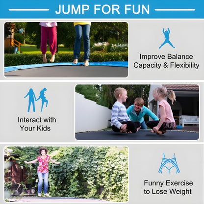 Costway Trampoline 14' Outdoor Recreational with Enclosure Net and Ladder New - TW10041+