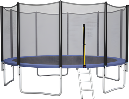 Costway Trampoline 15' Outdoor Recreational with Enclosure Net and Ladder New - TW10042+