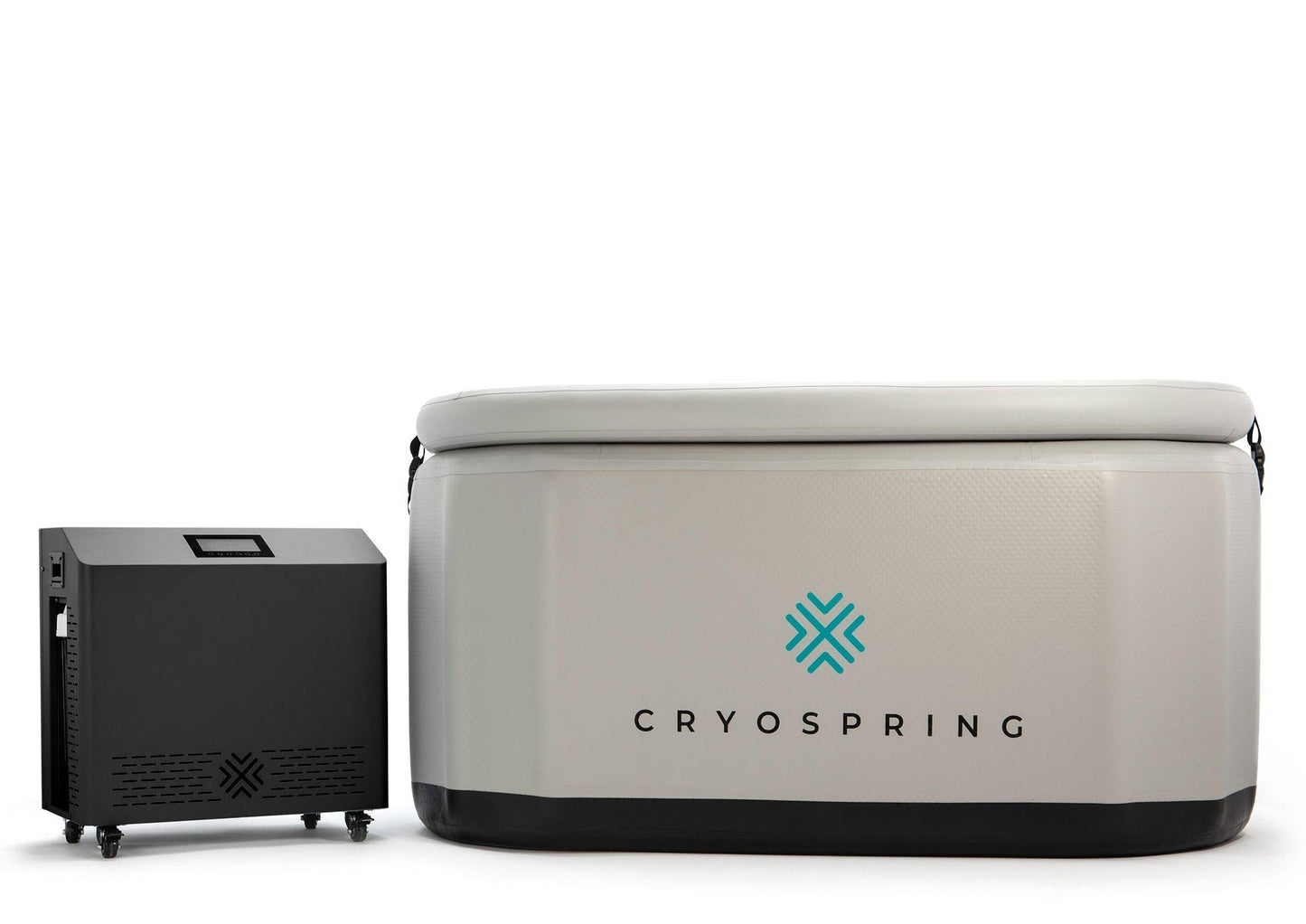 Cryospring Cold+Hot Inflatable Tub Plunge with Micro-filtration System ﻿Experience the ultimate in relaxation and recovery with our state-of-the-art Cold-Hot Plunge System. Designed to provide the perfect balance of icy cold and soothing heat, this innovative product takes your wellness journey to new heights.  Whether you're an athlete seeking optimal performance or an individual looking to rejuvenate your body and mind, our Cold-Hot Plunge System offers a refreshing and invigorating experience.