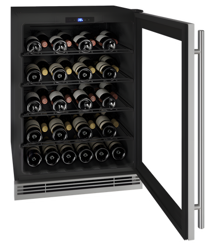 U-Line - 24" 1 Class Wine Refrigerator - HWC024 - UHWC024-SG01A