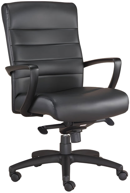 EuroTech Manchester Mid-Back Leather Executive Chair - EUR-LE255-BRNL