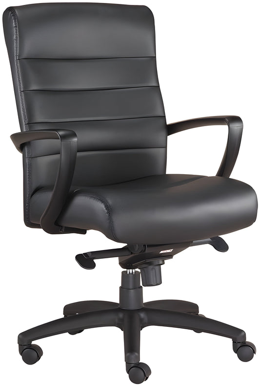 EuroTech Manchester Mid-Back Leather Executive Chair - EUR-LE255-BRNL