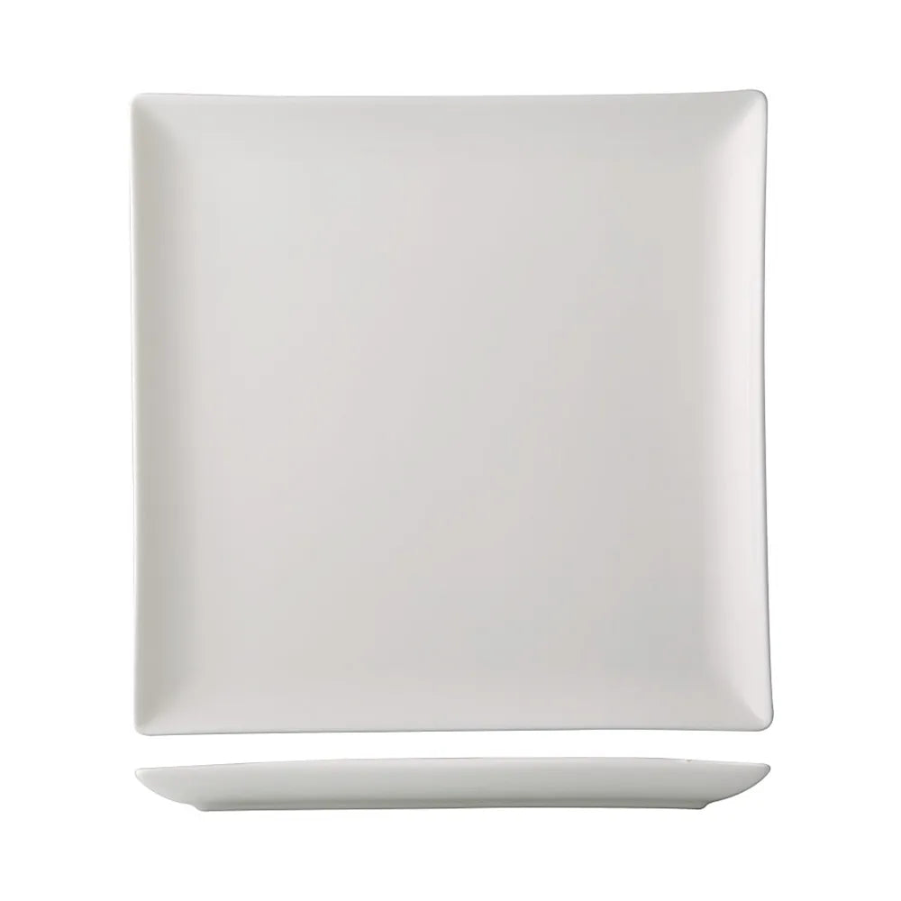 CAC China VCT-8 Deep Coupe Square Plate 8" Case of 24 Pcs