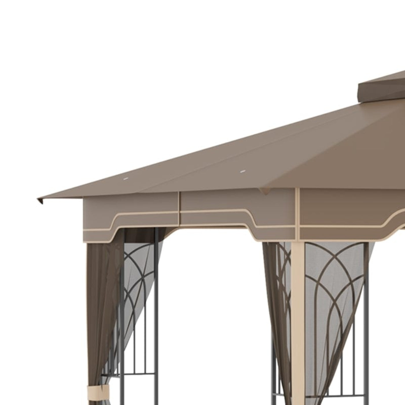Outsunny 12' x 10' Patio Gazebo Outdoor Canopy Shelter - 84C-320
