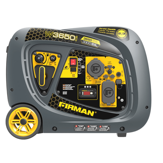 Firman W03381 3300W/3650W 30 Amp Recoil Start Gas Inverter Generator New W03381