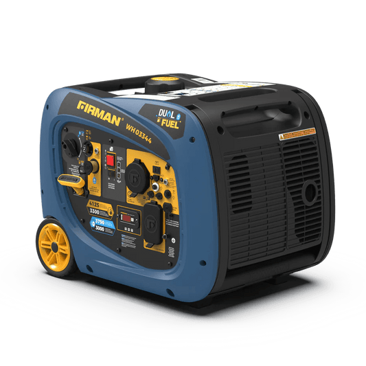 Firman WH03344 Dual Fuel Inverter Generator 3300W/4125W 30 Amp Electric Start New WH03344