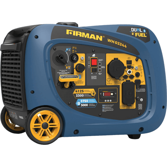Firman WH03344 Dual Fuel Inverter Generator 3300W/4125W 30 Amp Electric Start New WH03344
