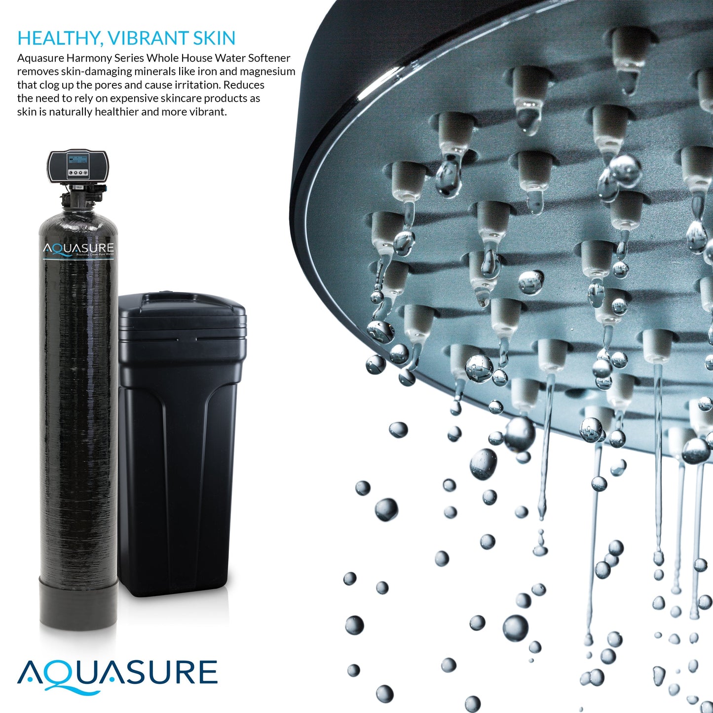Aquasure Signature Pro | Whole House Water Filter Bundle with 32,000 Grains Softener, 75 GPD Reverse Osmosis System & Triple Purpose Pre-Filter - AS-WHF32D