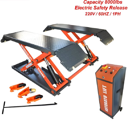 Katool KT-X85 8000lb Mid Rise Scissor Lift - Electric Lock - X85-110