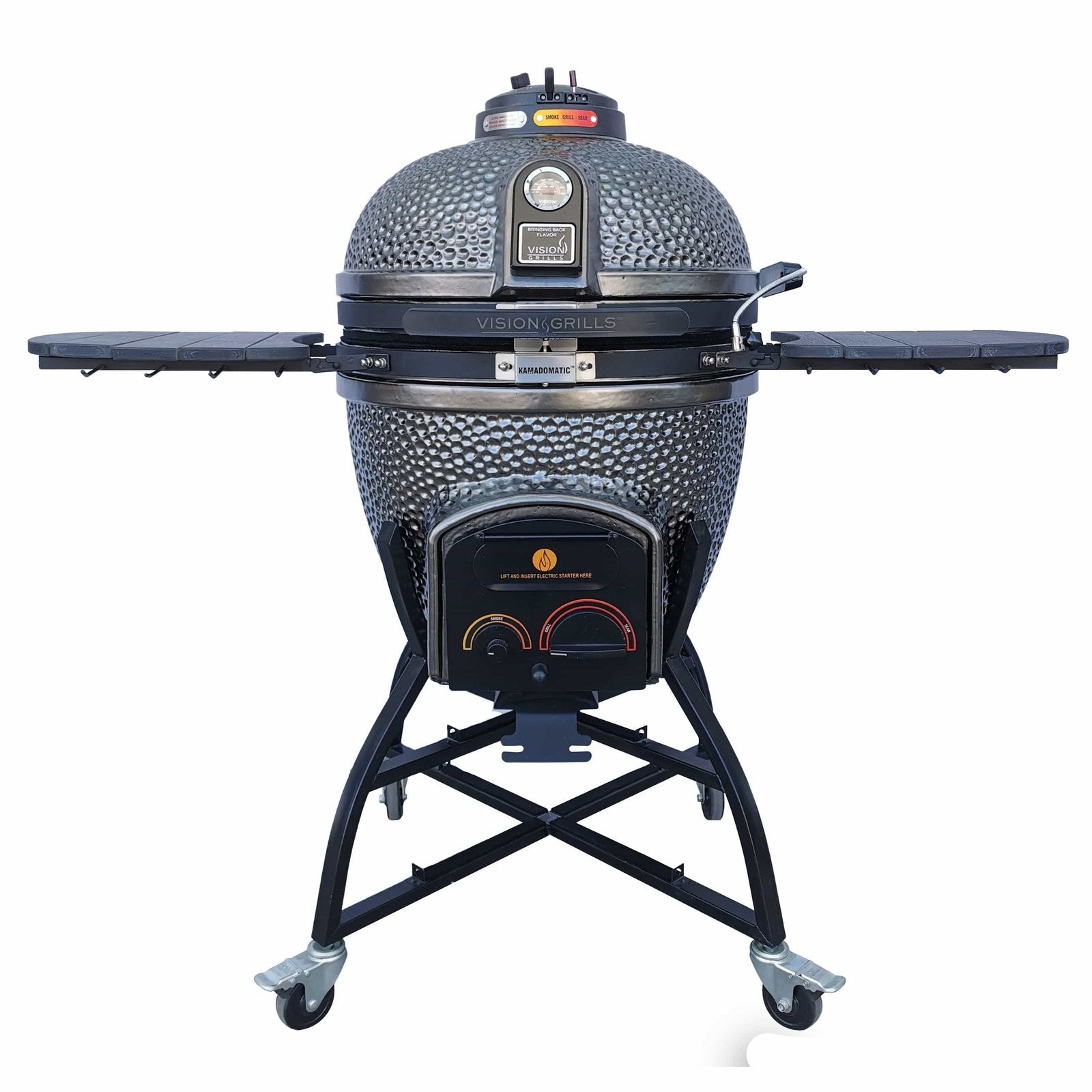 Elite | XR402 Deluxe Ceramic Kamado Grill | Charcoal Gas Compatible