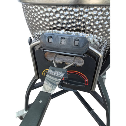 Vision Grills Elite | XD402 Deluxe Ceramic Kamado Grill | Charcoal Gas Compatible - Elite - XD402GMG