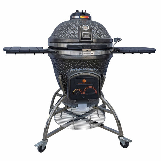 Vision Grills Elite | XD702 Maxis Ceramic Kamado Grill | Charcoal Gas Compatible - Elite - XD702MG