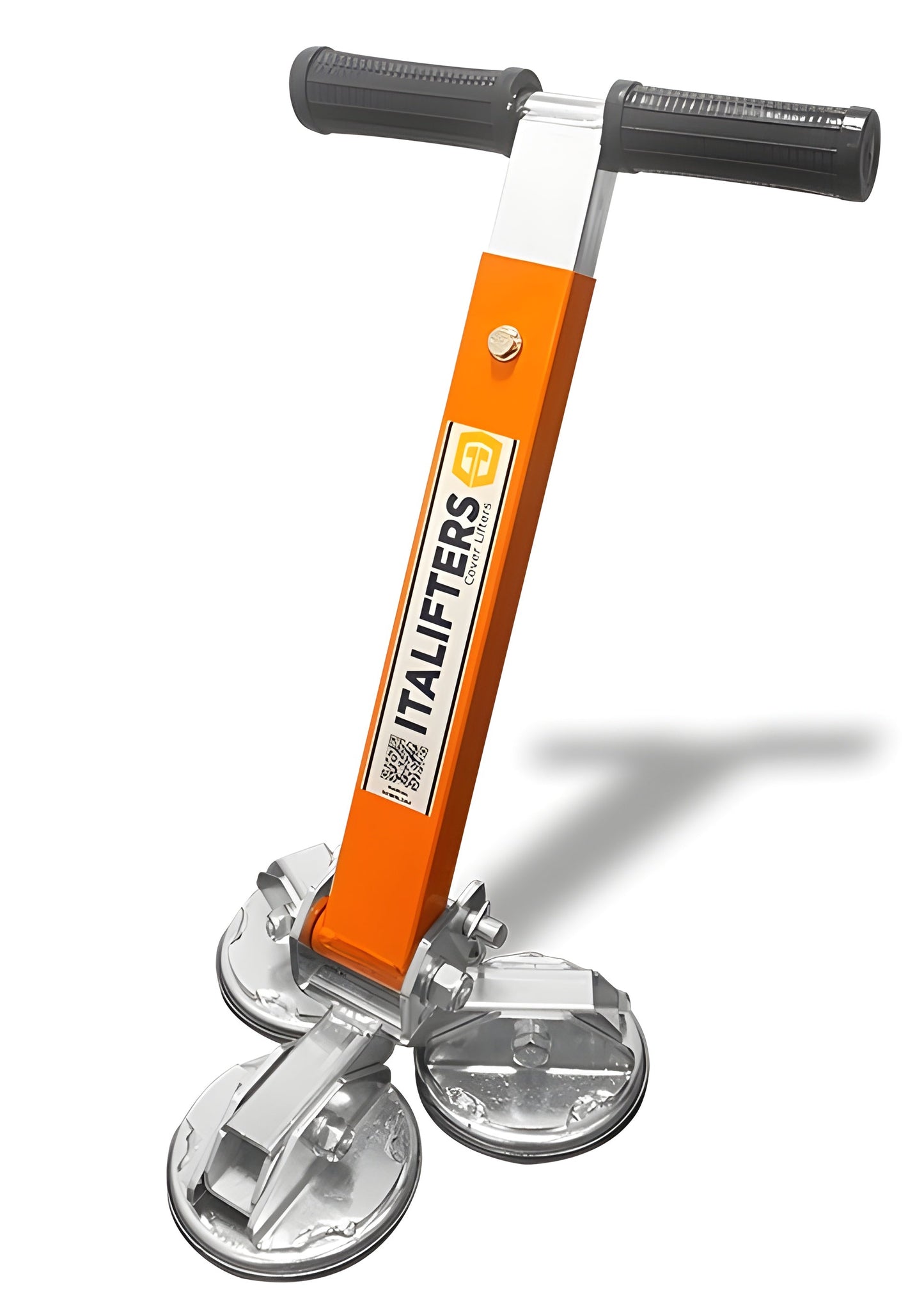 Italifters CL11 925 lb Lift Capacity Magnetic Manhole Cover Lifter & Anti-magnetic Sack - 142122