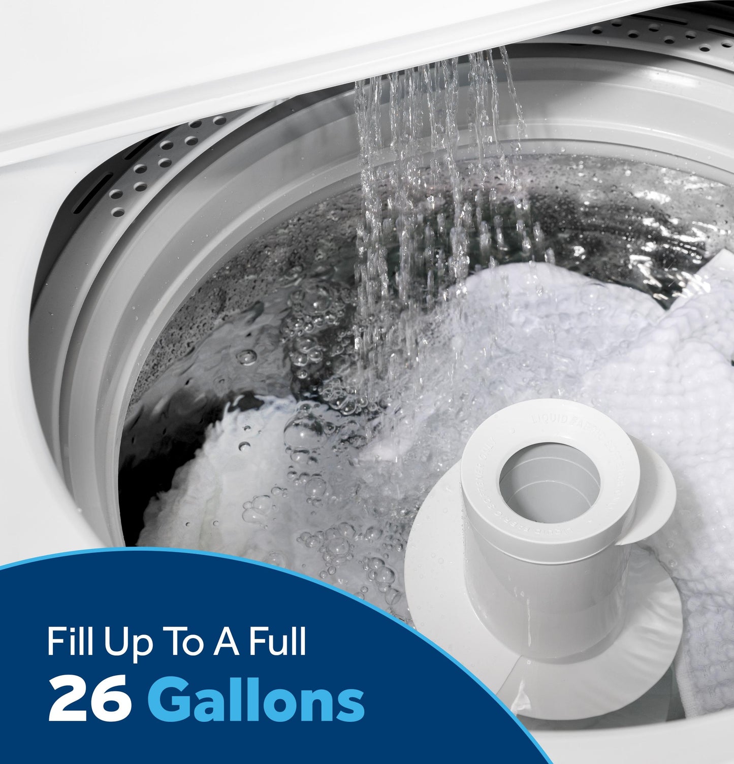 GE APPLIANCES GTW325ASWWW GE(R) 4.0 cu. ft. Capacity Washer with Stainless Steel Basket and Water Level Control&#x200B; - GTW325ASWWW-KT