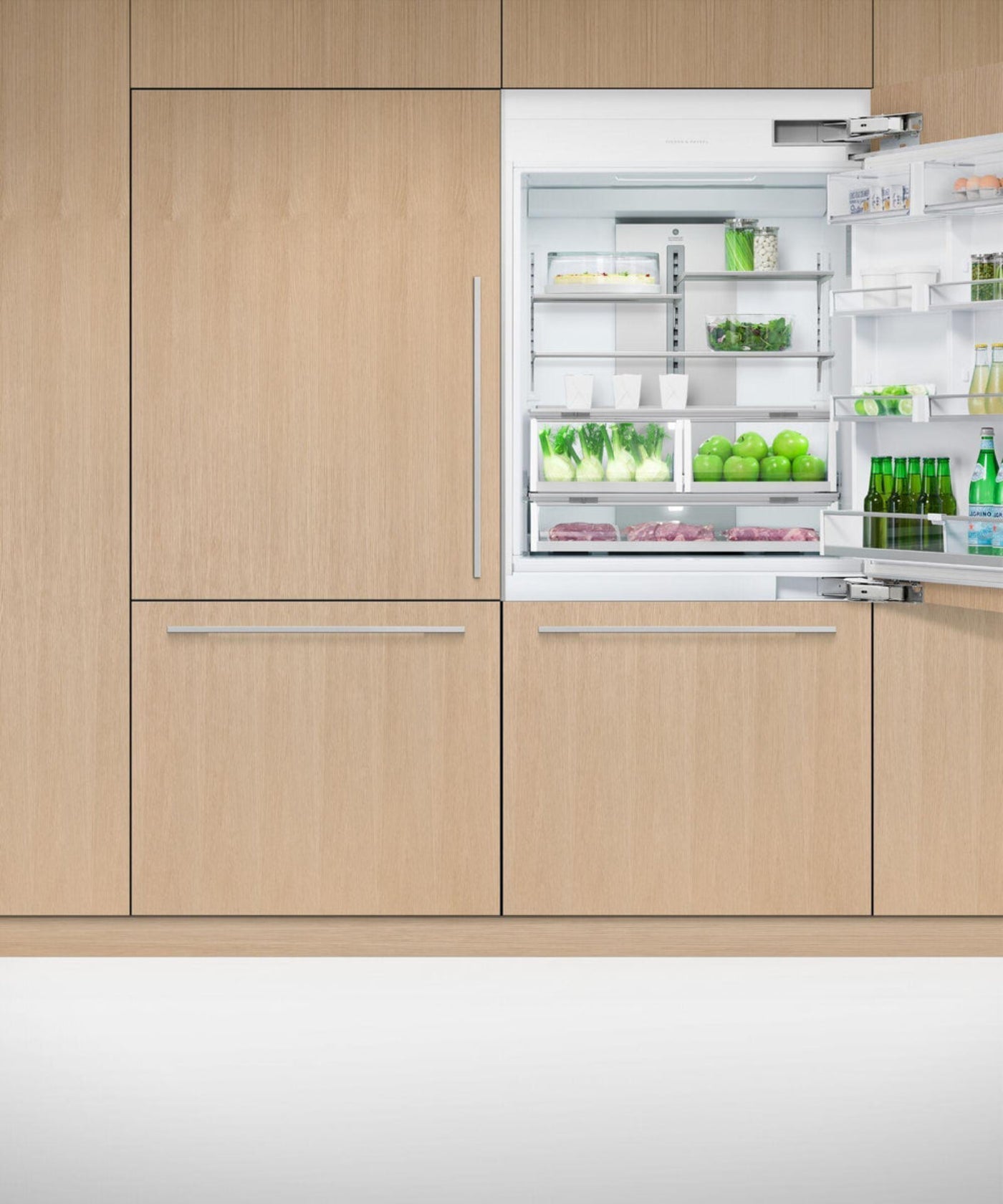 FISHER & PAYKEL RS36W80RJ1N Integrated Refrigerator Freezer, 36", Ice -  RS36W80RJ1N