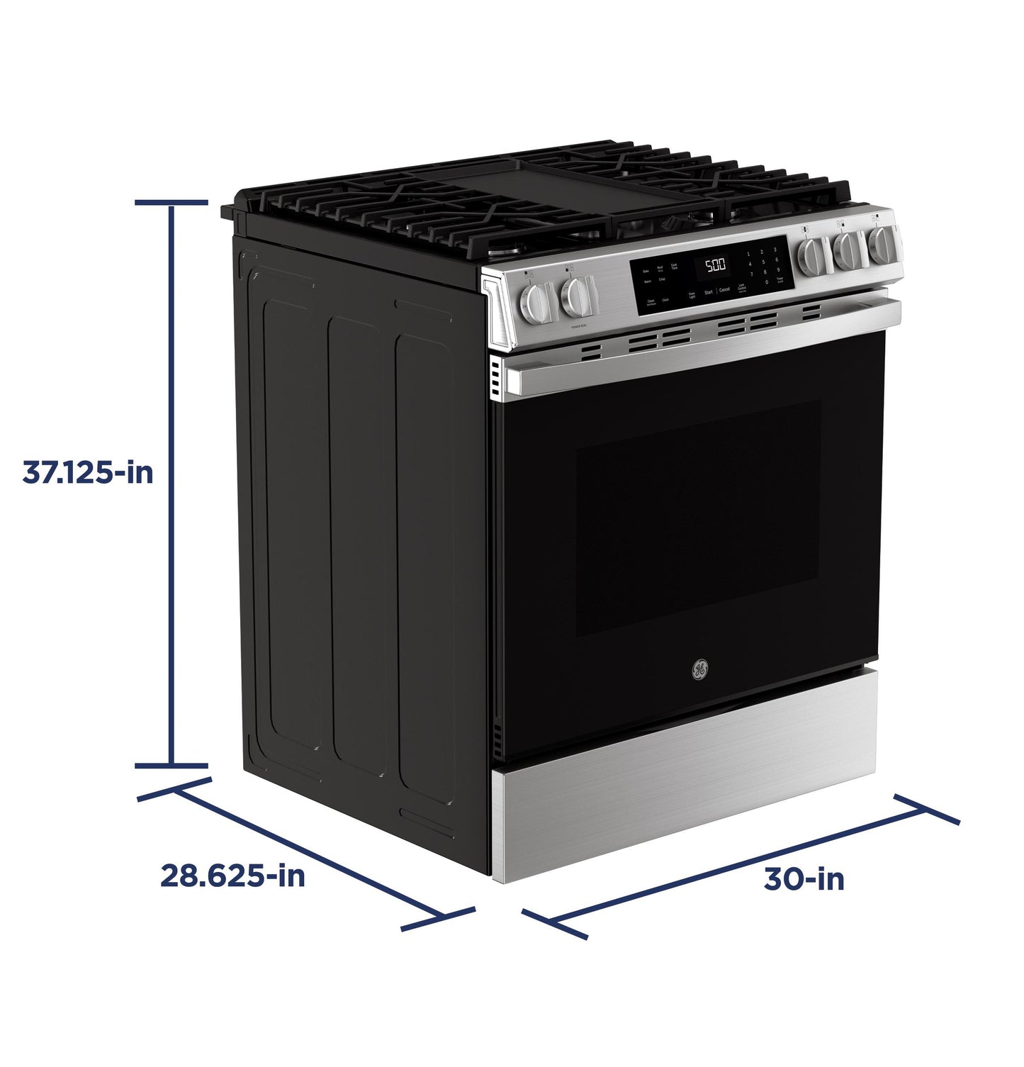 GE APPLIANCES GGS500PVSS GE(R) 30" Slide-In Front-Control Gas Range - GGS500PVSS-KT