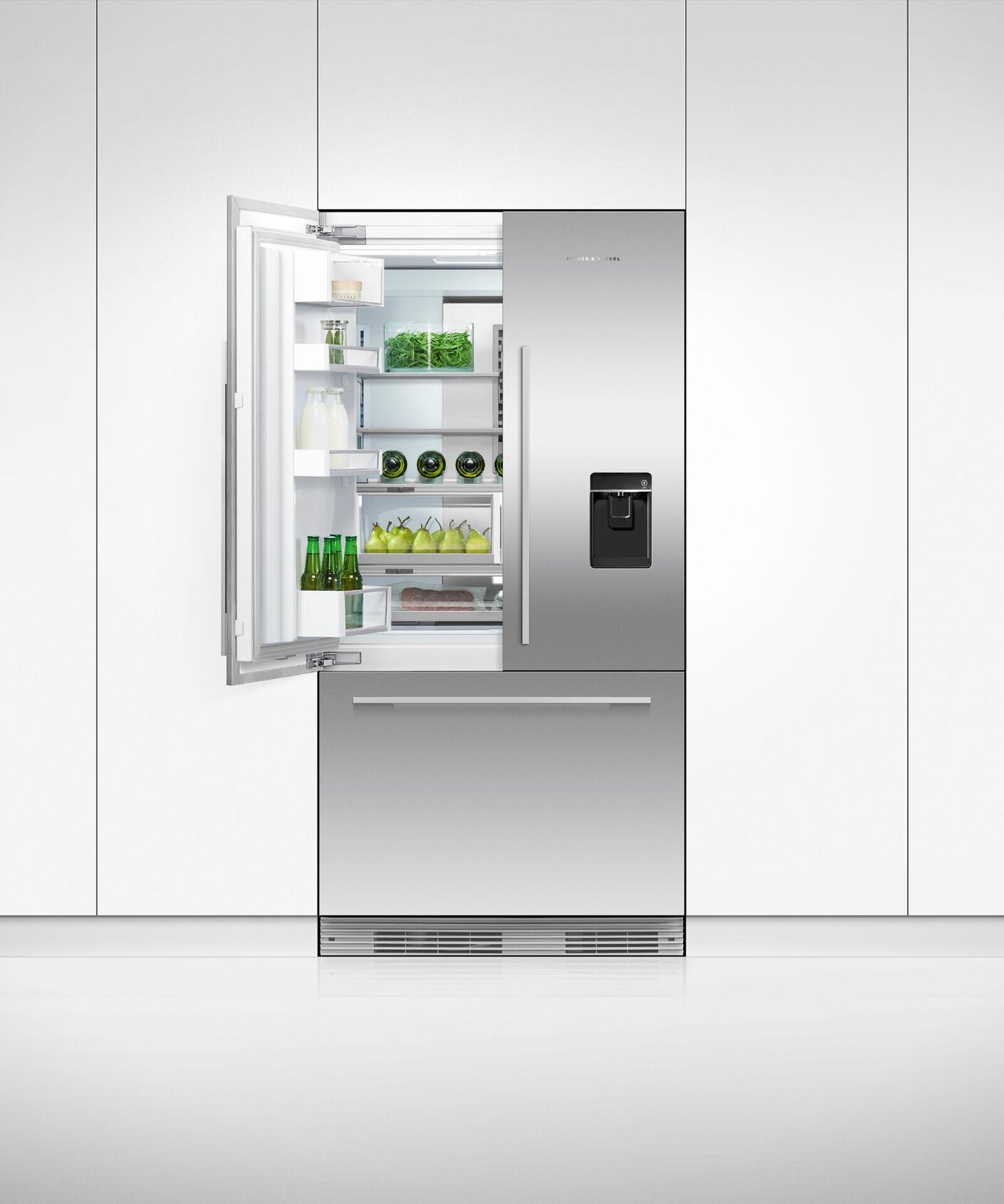 FISHER & PAYKEL RS32A72U1 Integrated French Door Refrigerator Freezer, 32", Ice & Water -  RS32A72U1