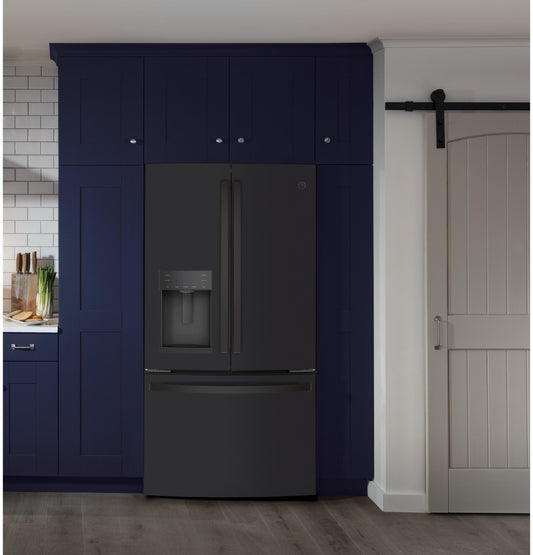 GE APPLIANCES GYE22GENDS GE® ENERGY STAR® 22.1 Cu. Ft. Counter-Depth French-Door Refrigerator - GYE22GENDS-KT