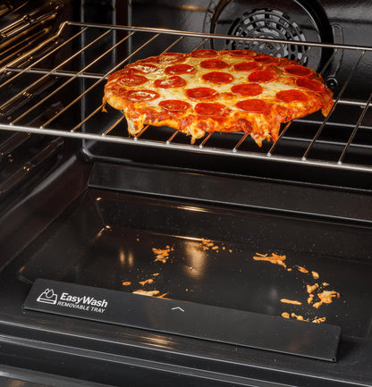 GE APPLIANCES GGS600AVES GE(R) 30" Slide-In Front-Control Convection Gas Range with No Preheat Air Fry and EasyWash(TM) Oven Tray - GGS600AVES-KT