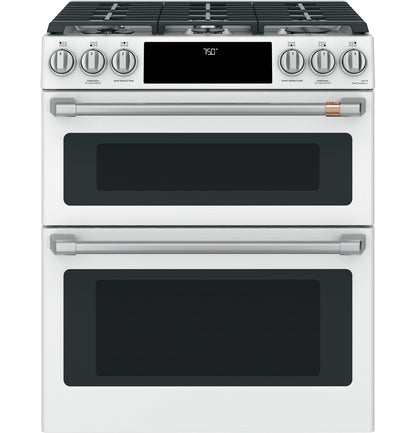 Café Front Control Gas Knobs and Handles - Brushed Stainless - CXFCGHKPMSS-KT