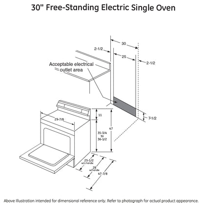 GE APPLIANCES JB645DKBB GE(R) 30" Free-Standing Electric Range - JB645DKBB-KT